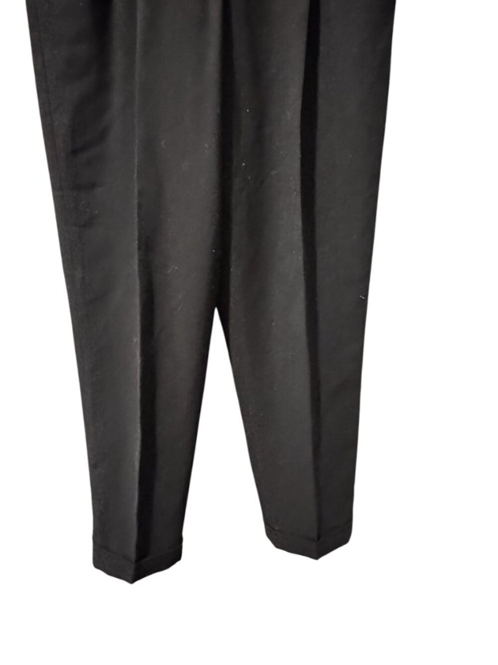 Lauren Ralph Lauren 100% Wool Pleated Dress Pants Black Size 4 - Picture 6 of 7